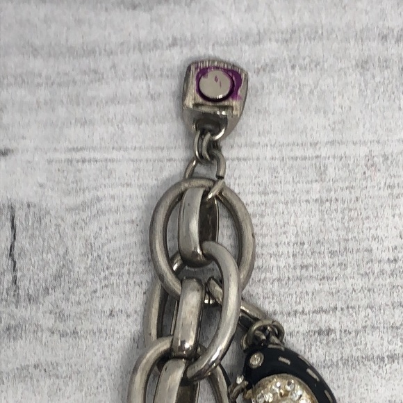 Chico's chunky chain clip on/off 6 fun dangle charms bracelet-read first. - Picture 6 of 7